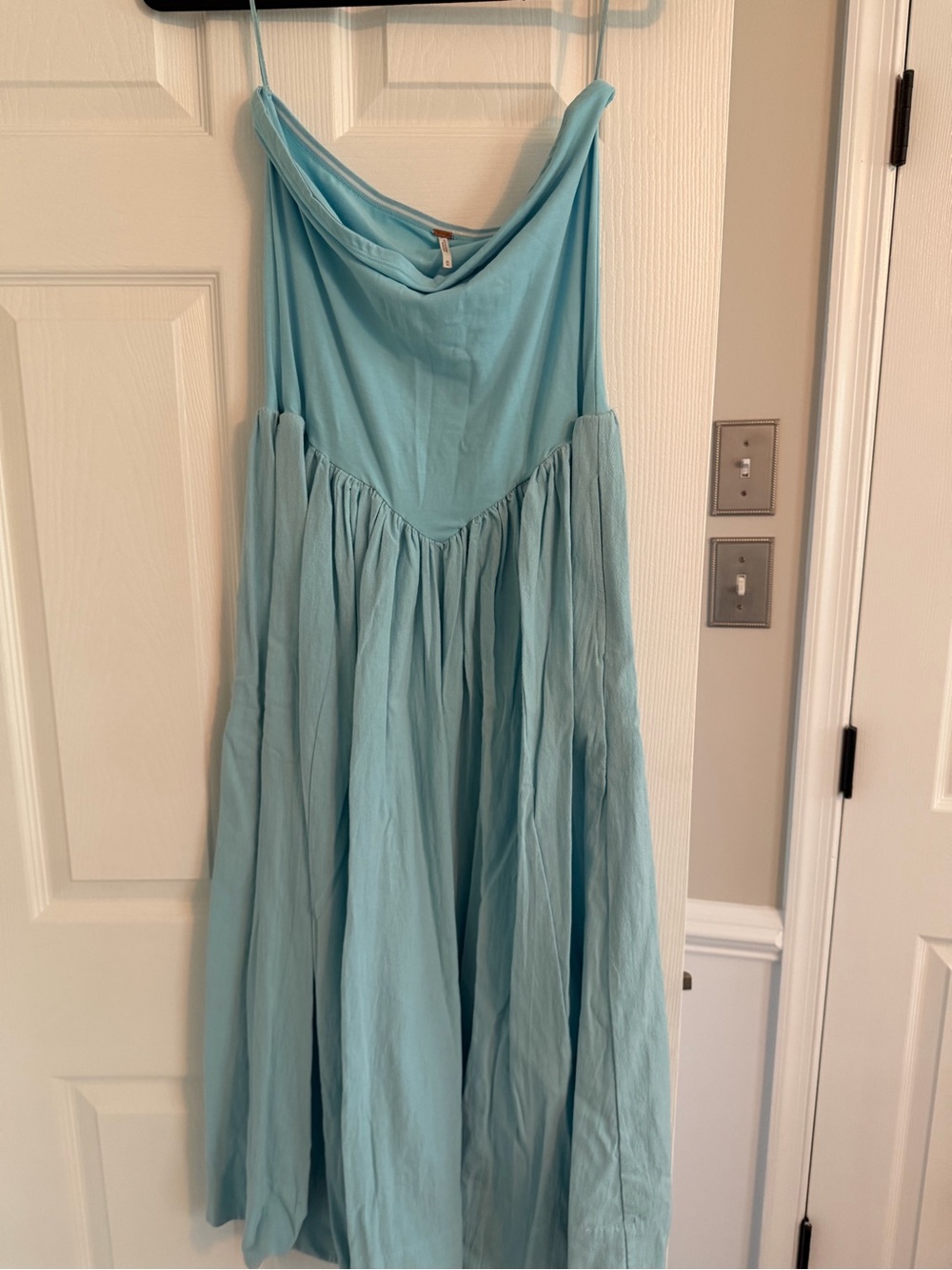Free People Strapless Dress in Light Blue - Picture 2 of 3